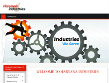Tablet Screenshot of haryanaindustries.com